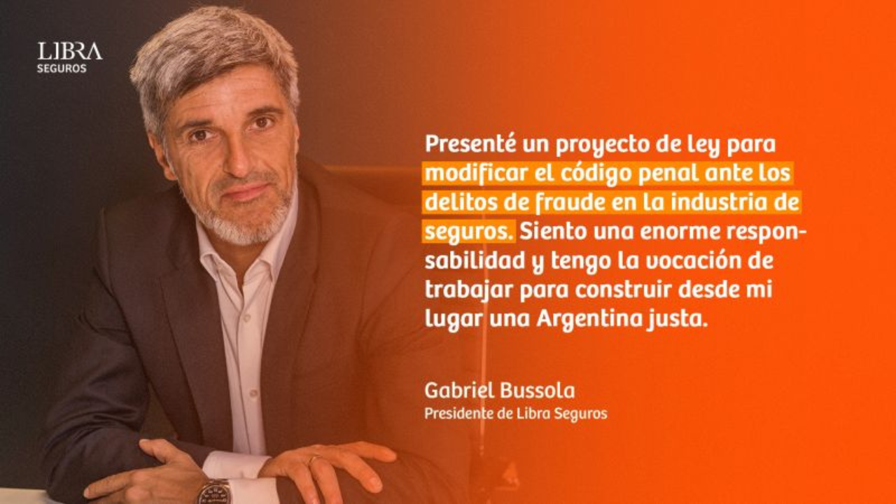 El presidente presentó un importante proyecto de Ley para modificar el código penal y terminar con el fraude en la Industria aseguradora.