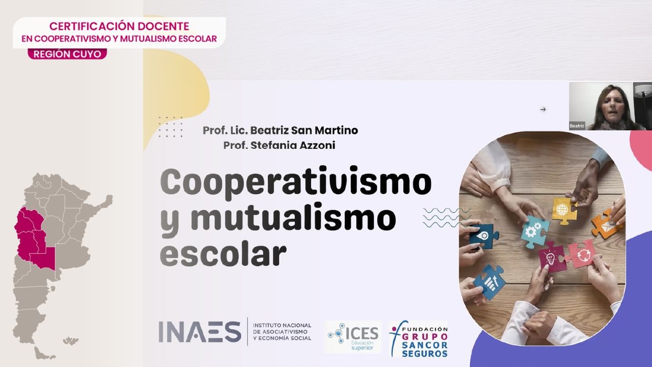 Se realizó el lanzamiento de la Certificación Docente en Cooperativismo y Mutualismo Escolar destinada a la región Cuyo, con la participación de 165 docentes.
