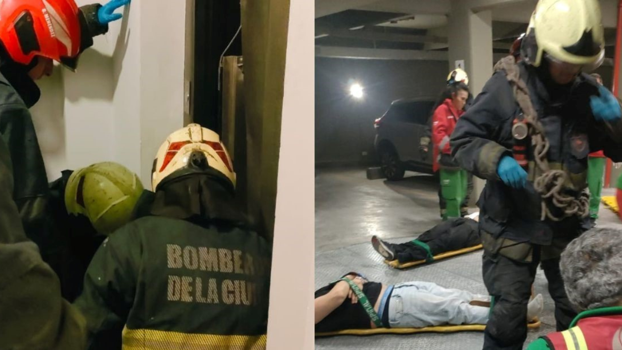 Aseguran que el principal problema es que se subieron diez personas en un ascensor con capacidad para cuatro. Explicaron cuáles son los mecanismos de seguridad que tienen estas cabinas y por qué no hubo una caída al vacío.