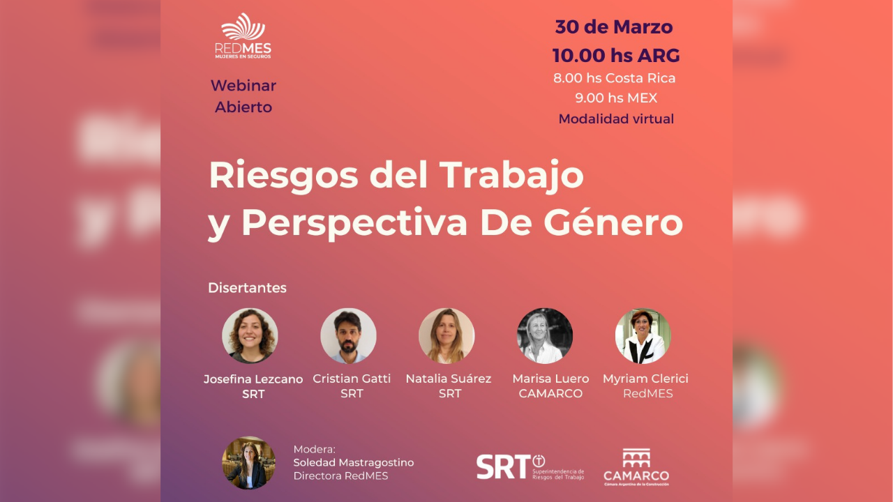 En marzo RedMES da comienzo a un nuevo espacio “Seguros, Riesgos y Perspectiva de género” con el fin de impulsar la conversación y debate sobre perspectiva de género...