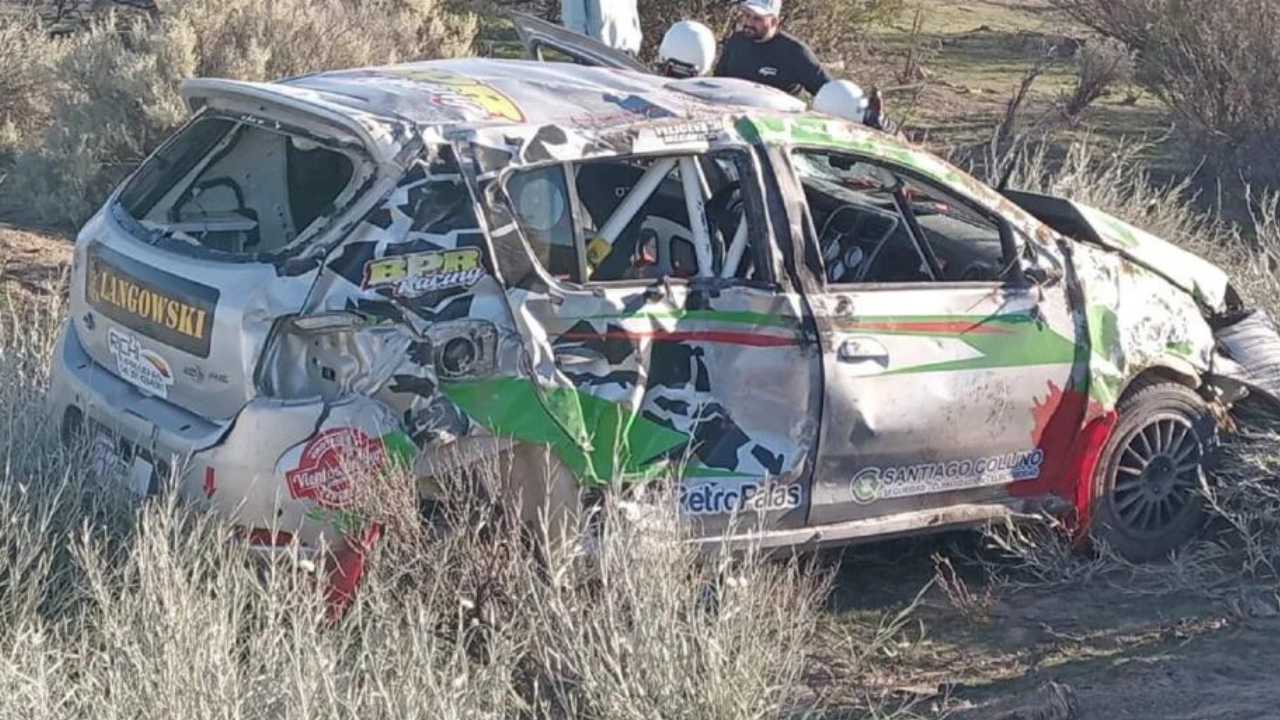 El fatal accidente ocurrió esta mañana en el Rally “Aniversario de la Ciudad de Ing. Huergo”. El hijo de la víctima de seis años, se encuentra internado en terapia intensiva.