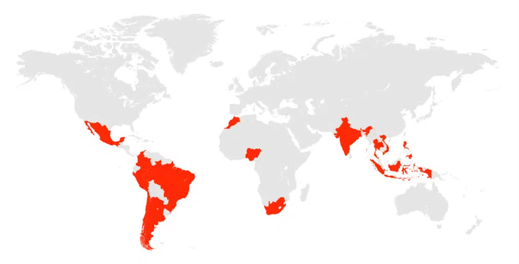 La mayoría de los países emergentes han experimentado un rápido crecimiento en las últimas décadas, que ha sacado a millones de personas de la pobreza y ha hecho posible la aparición de una clase media en ascenso.