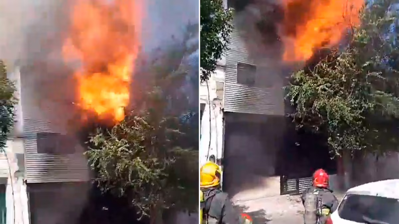 El fuego destruyó una residencia del barrio San Martín, afectó a casi 30 personas y edificios cercanos. Las llamas alcanzaron 15 metros de altura.