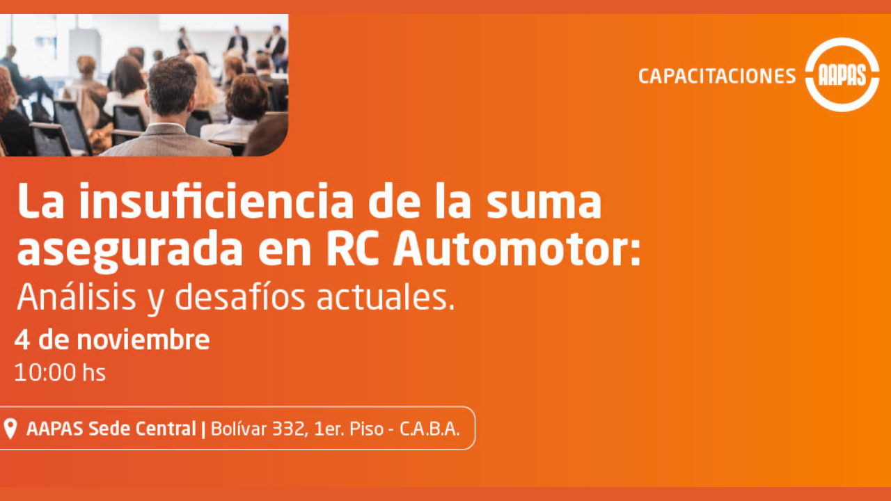 Fecha: 4 de noviembre. Modalidad: Presencial, Sede Central. Exclusiva para socios. Cupos limitados.