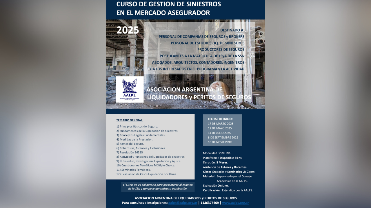 Fecha de Inicio: 19 de Enero de 2026. Los cursos se extenderán por 8 meses. Modalidad: Online.