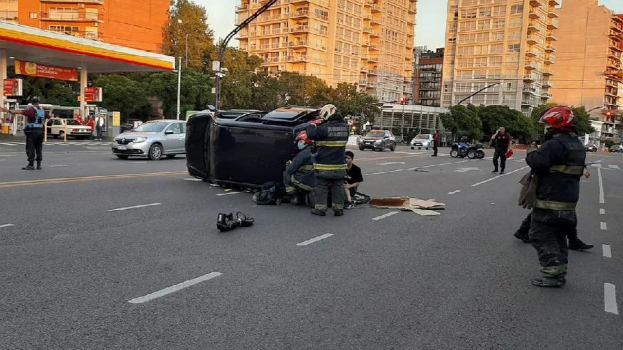 Ocurrió en el cruce de avenida del Libertador y Comodoro Rivadavia...