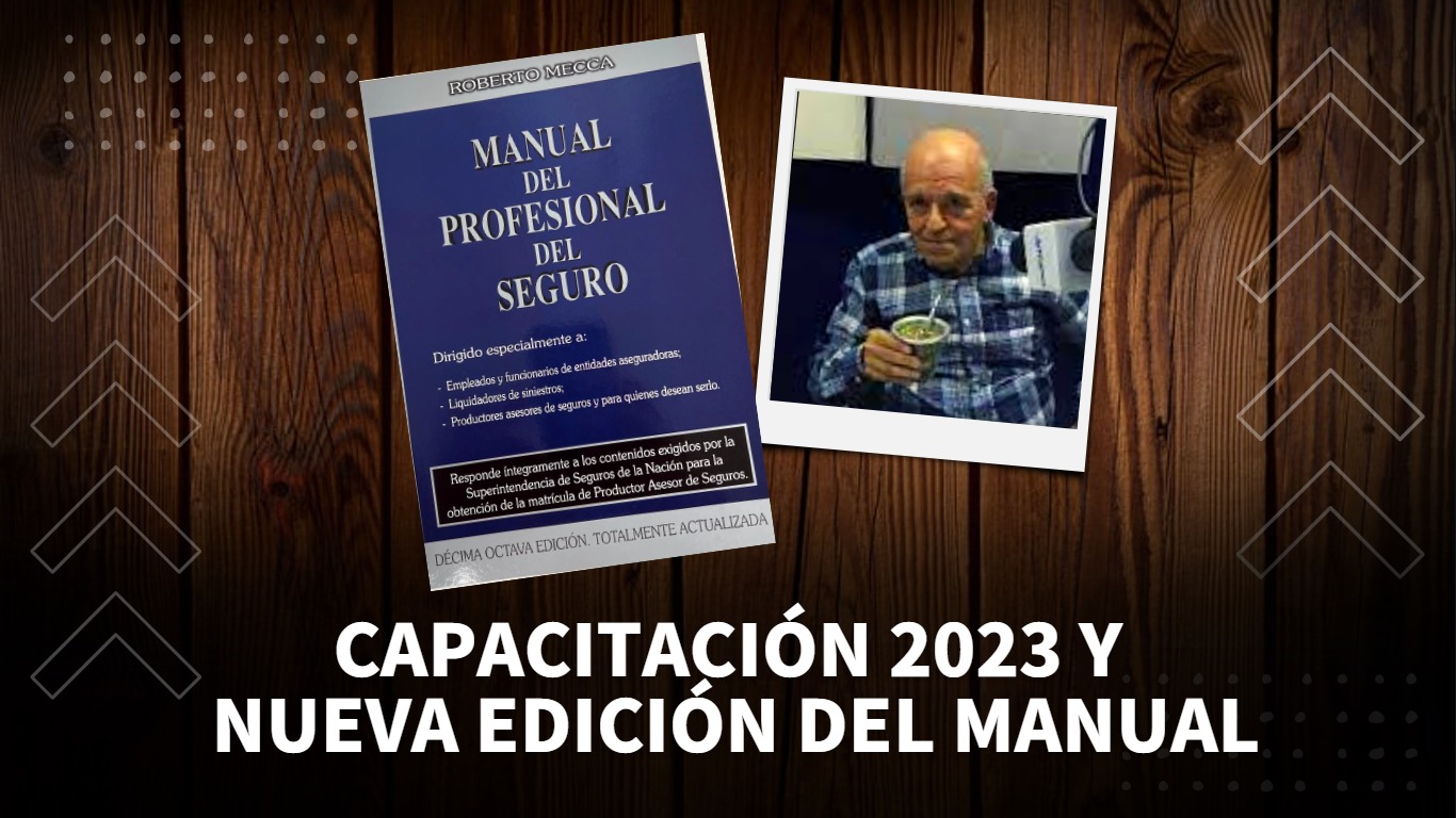 Manual del Profesional del Seguro: Visitó nuestros estudios el Lic. Roberto Mecca, histórico capacitador de nuestro mercado, para contarnos de la más reciente versión de su reconocido manual y los diversos cursos que estará dictando...