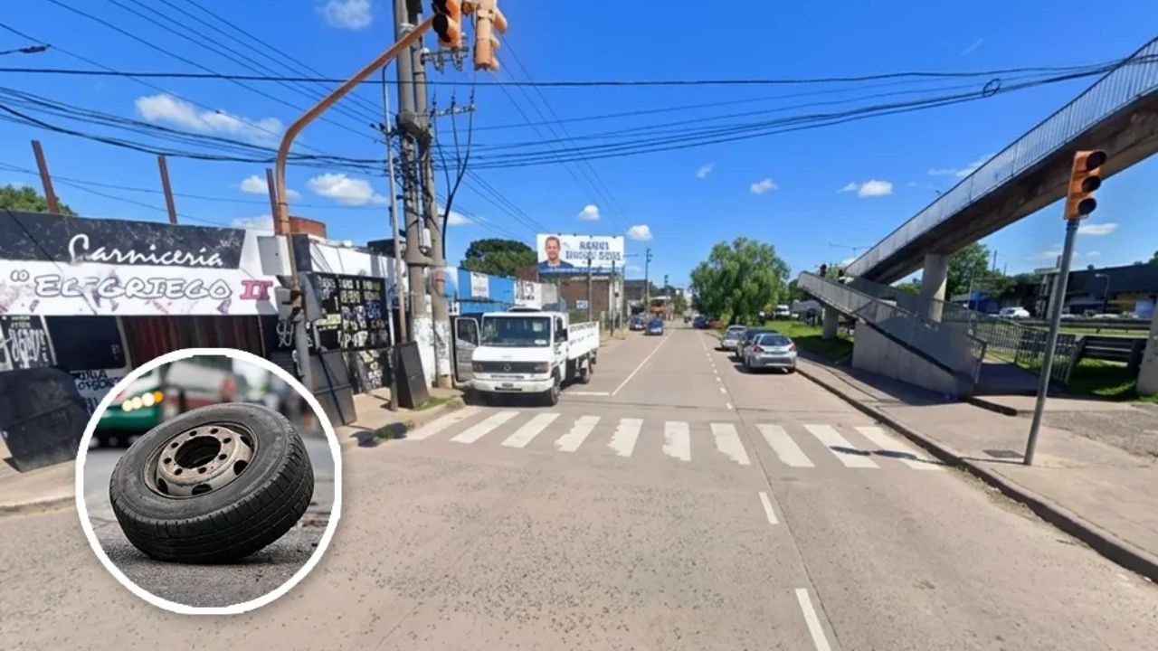 El insólito accidente ocurrió en 2007 en Escobar, cuando un neumático se desprendió del ómnibus e impactó violentamente a una mujer que pasaba caminando.