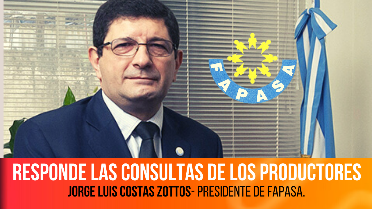 FAPASA: Conversamos con Jorge Luis Costas Zottos, Presidente de la Federación de Asociaciones de Productores Asesores de Seguros de la Argentina, para conocer todo lo actuado en relacion a la defensa de la actividad de los productores de seguros y le transmitiremos las inquietudes que nos hagan llegar los productores a traves de la consulta que estamos realizando en nuestras redes sociales.