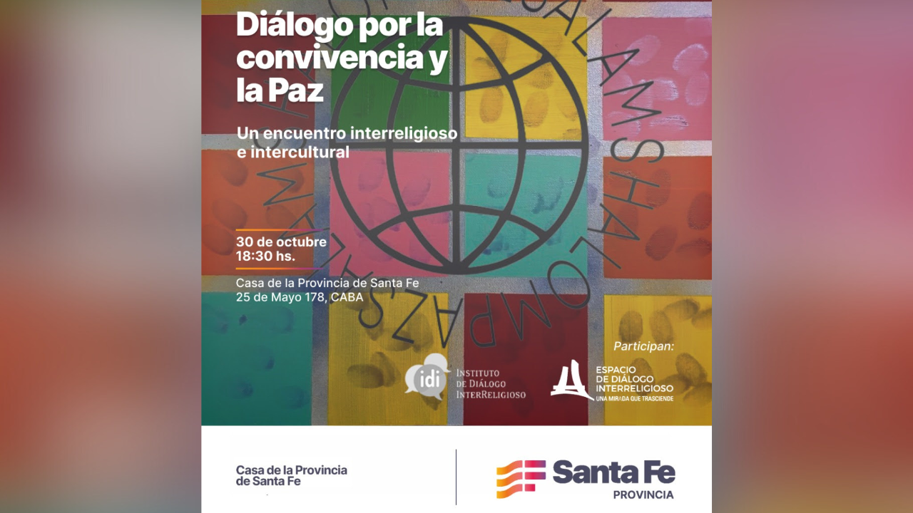 Actividad abierta para todo público y gratuita con inscripción previa. Fecha:  jueves 30 de Octubre. Lugar: Casa de Santa Fe, 25 de Mayo 178, CABA.