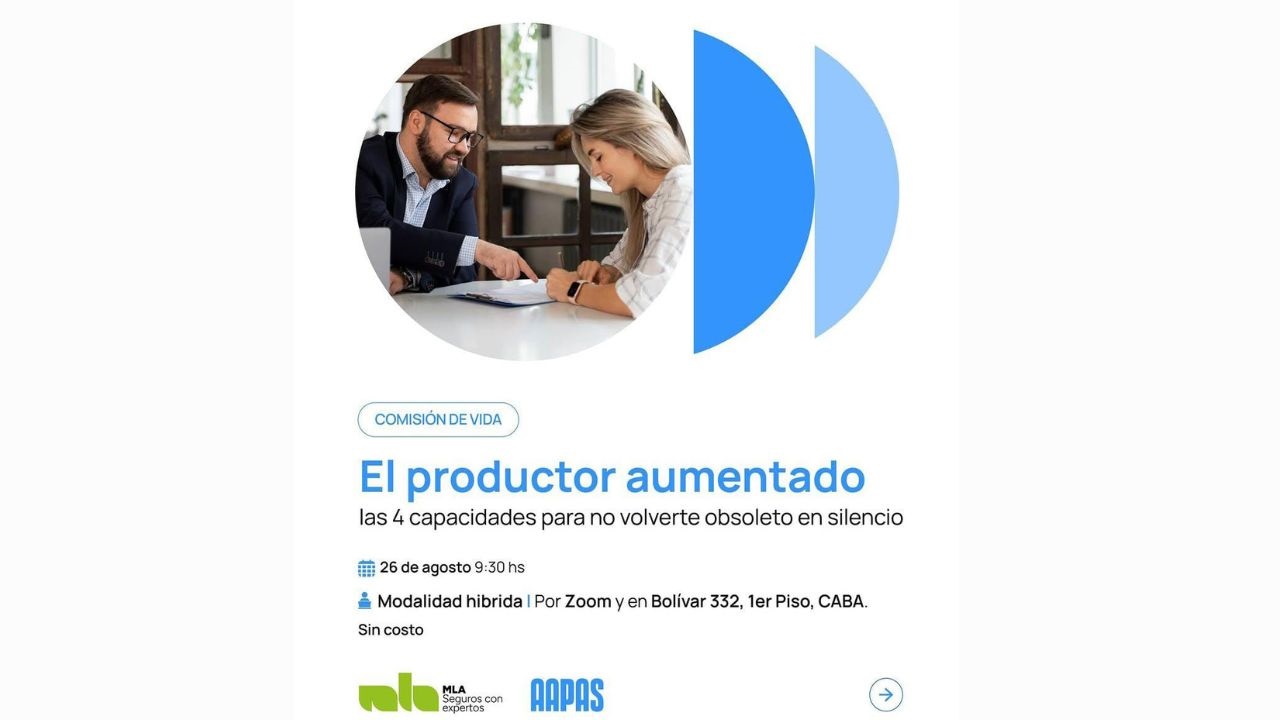 La Comisión de Vida de AAPAS, en conjunto con MLA, organiza un encuentro estratégico para darte las respuestas que necesitás. Fecha:  26/08.