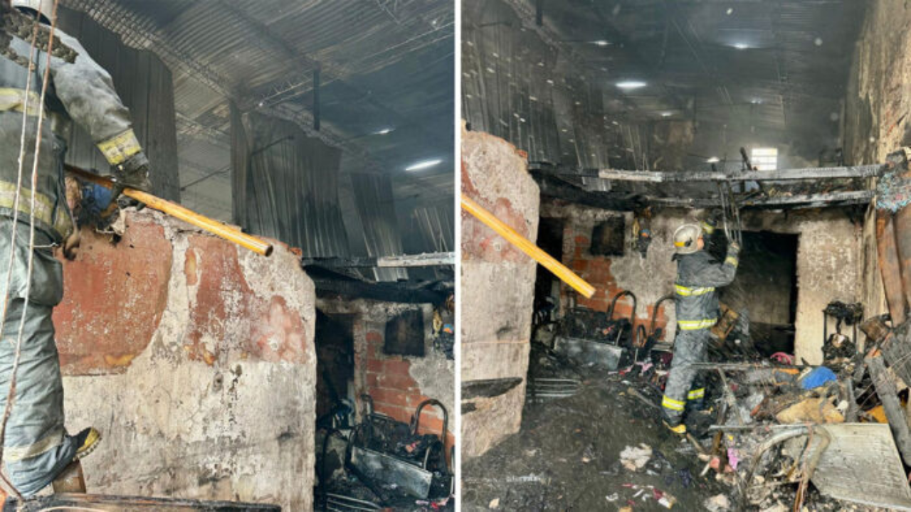 Dos dotaciones de los bomberos de Lomas de Zamora y dos unidades de los bomberos de Lanús Oeste se movilizaron de inmediato hacia el taller afectado, ubicado en Uriarte y Zapata, Villa Centenario, partido de Lomas de Zamora.