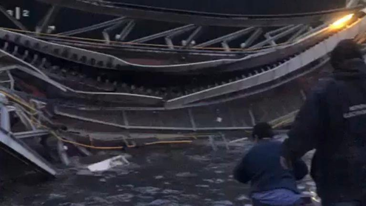 Se trata de la cinta transportadora de la terminal Pier Doce. Un operario cayó al agua y debió ser rescatado.