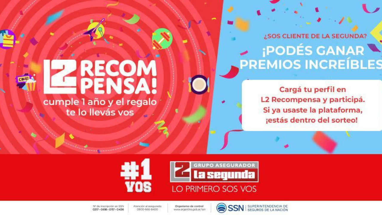 La Segunda Recompensa celebra su primer aniversario con un sorteo increíble...