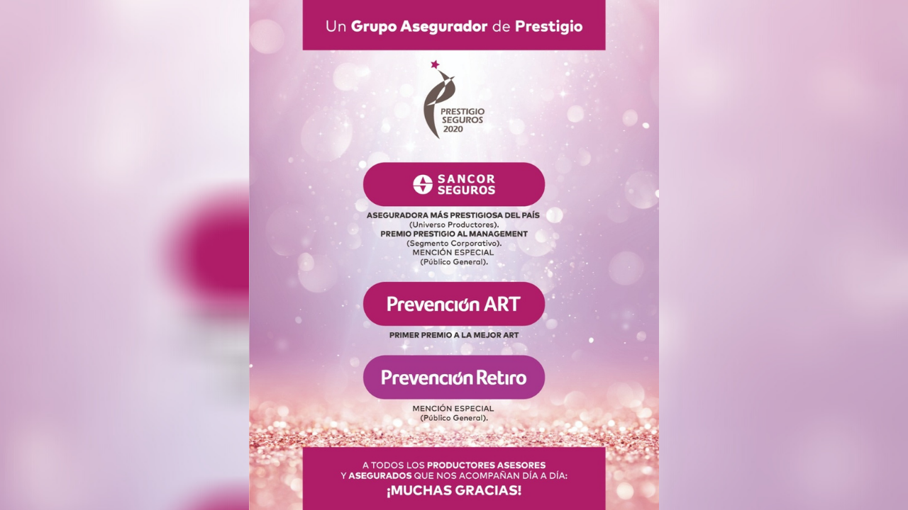 El pasado 28 de octubre se realizó la decimoséptima entrega de los Premios Prestigio Seguros, transmitida en vivo por canal Metro...