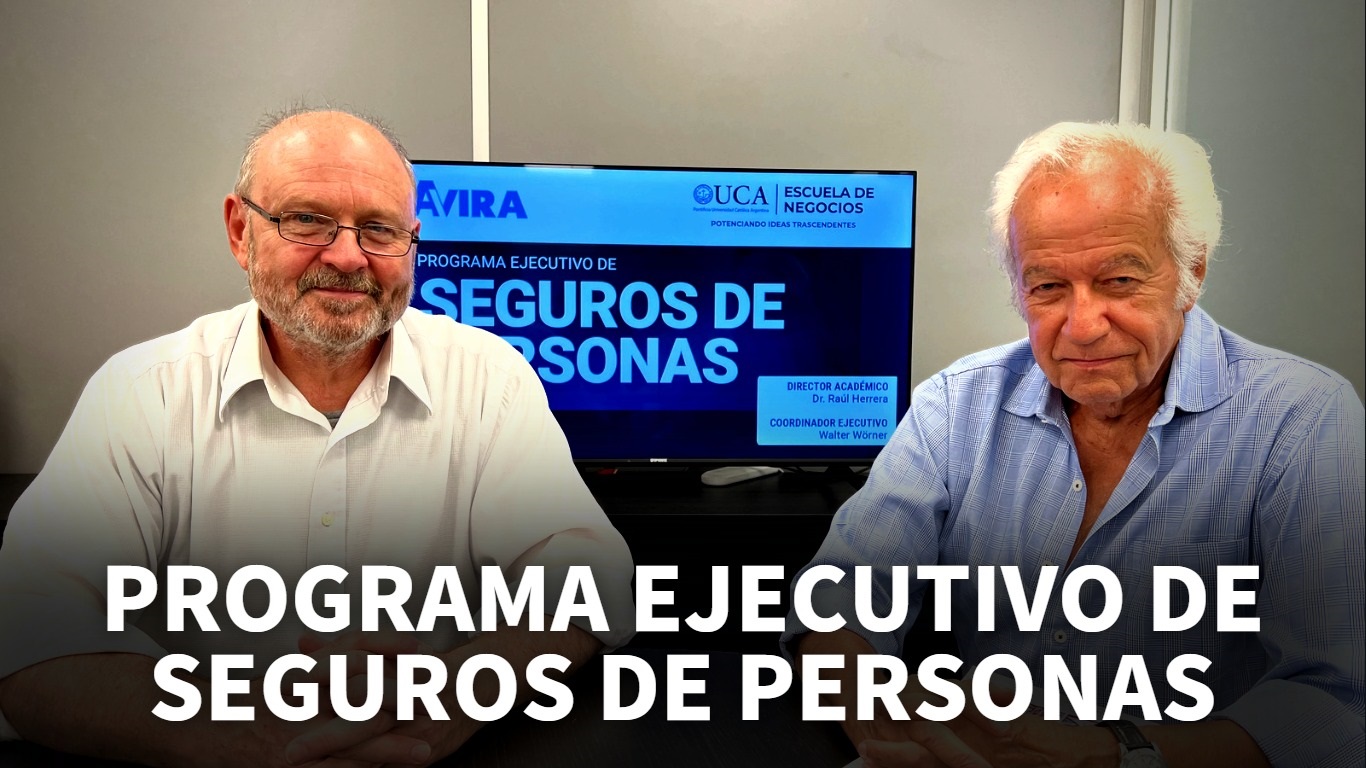 Estuvimos con el Dr. Raúl Herrera, Director Académico y Walter Wörner, Coordinador Ejecutivo del ¨Programa Ejecutivo de Seguros de Personas¨ organizado por la Asociación Civil de Aseguradores de Vida y Retiro de la República Argentina (AVIRA) junto a la UCA, para conocer detalles de esta interesante actividad académica en su 10* edición...