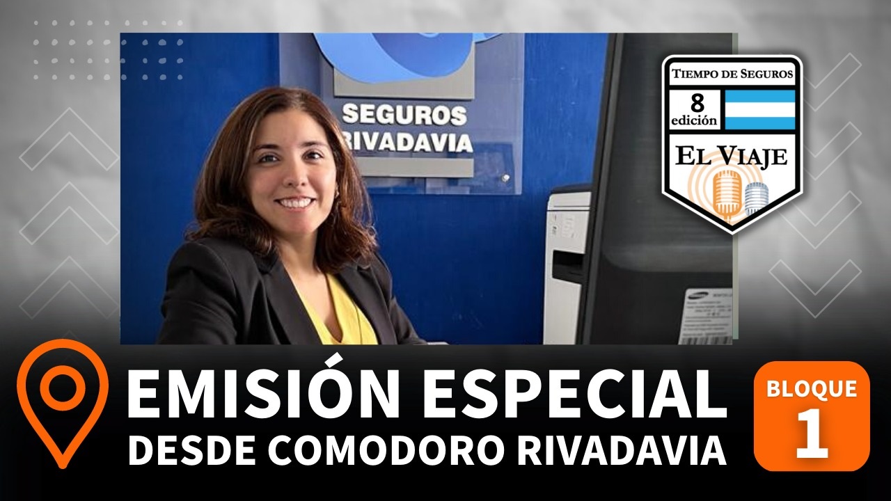 PROGRAMA ESPECIAL EN VIVO DESDE COMODORO RIVADAVIA:  En la que fue nuestra emisión N° 82 desde interior, transmitimos el programa desde el Centro de Atención que Seguros Rivadavia tiene en esta ciudad.
Junto a Belén Olivares, responsable de la agencia y productores invitados, conocimos mas de la presencia de la aseguradora en la región, la red de productores con la que operan, la zona que abarcan, las principales problemáticas que afrontan a diario, los siniestros y el estado de la conciencia aseguradora.