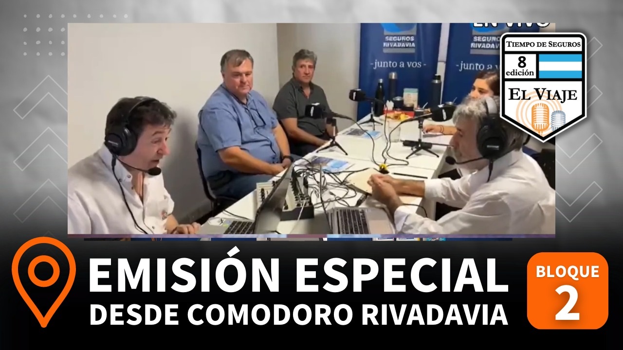 PROGRAMA ESPECIAL EN VIVO DESDE COMODORO RIVADAVIA:  En la que fue nuestra emisión N° 82 desde interior, transmitimos el programa desde el Centro de Atención que Seguros Rivadavia tiene en esta ciudad.
Junto a Belén Olivares, responsable de la agencia y productores invitados, conocimos mas de la presencia de la aseguradora en la región, la red de productores con la que operan, la zona que abarcan, las principales problemáticas que afrontan a diario, los siniestros y el estado de la conciencia aseguradora.