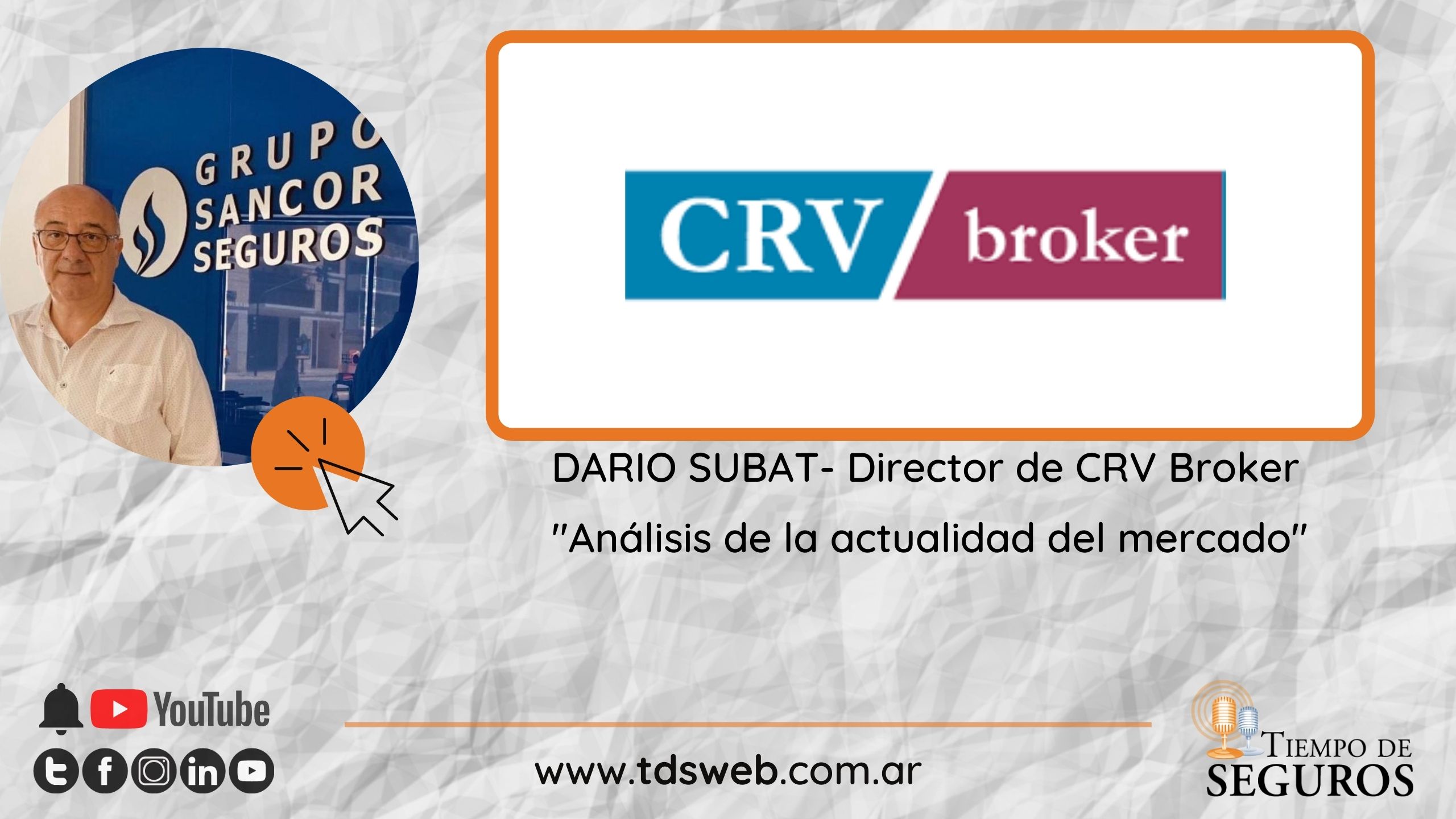 Análisis de la actualidad de nuestro mercado desde la visión de un broker. Darío Subat, Titular de CRV BROKER analiza junto a nosotros distintos aspectos del día a día de un broker que a su vez es organizador de productores.