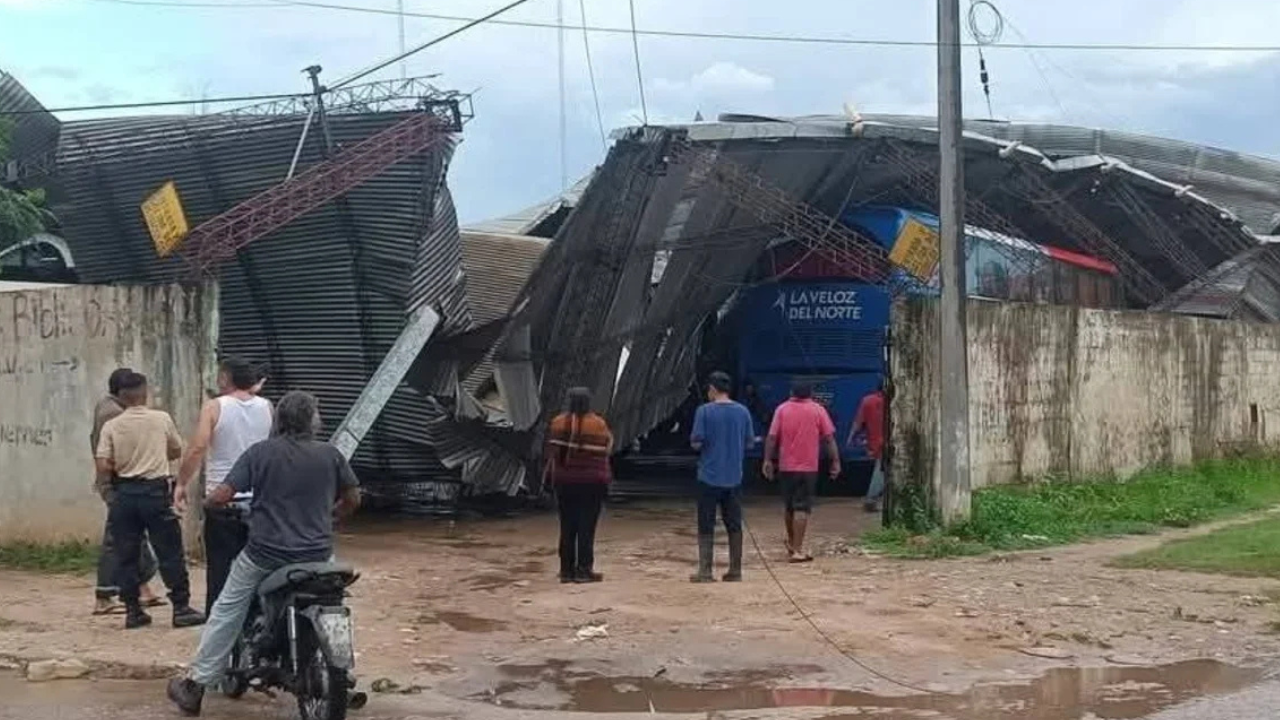 Un fuerte temporal de lluvia, viento y granizo afectó varias localidades del norte de la provincia. El granizo en Mosconi cayó con fuerza y en Salvador Mazza hubo árboles caídos y graves daños.